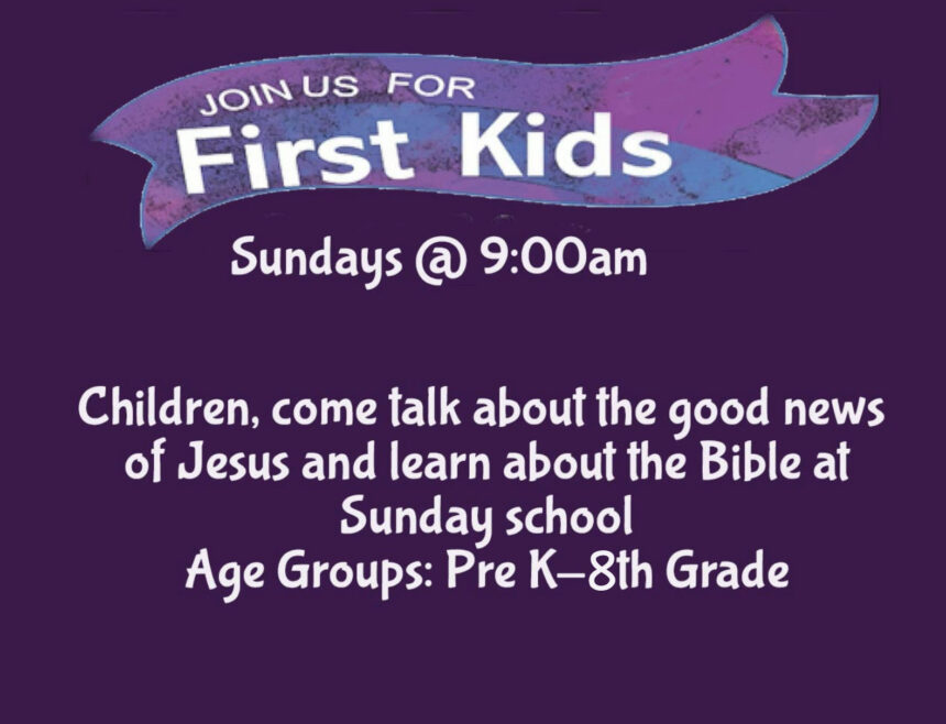 Sunday School :: First Groups