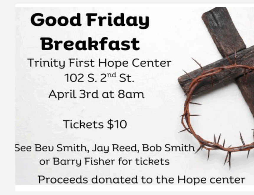 Good Friday Breakfast