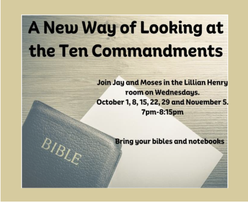 A New Way of Looking at the Ten Commandments