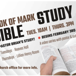 Gospel of Mark Bible Study