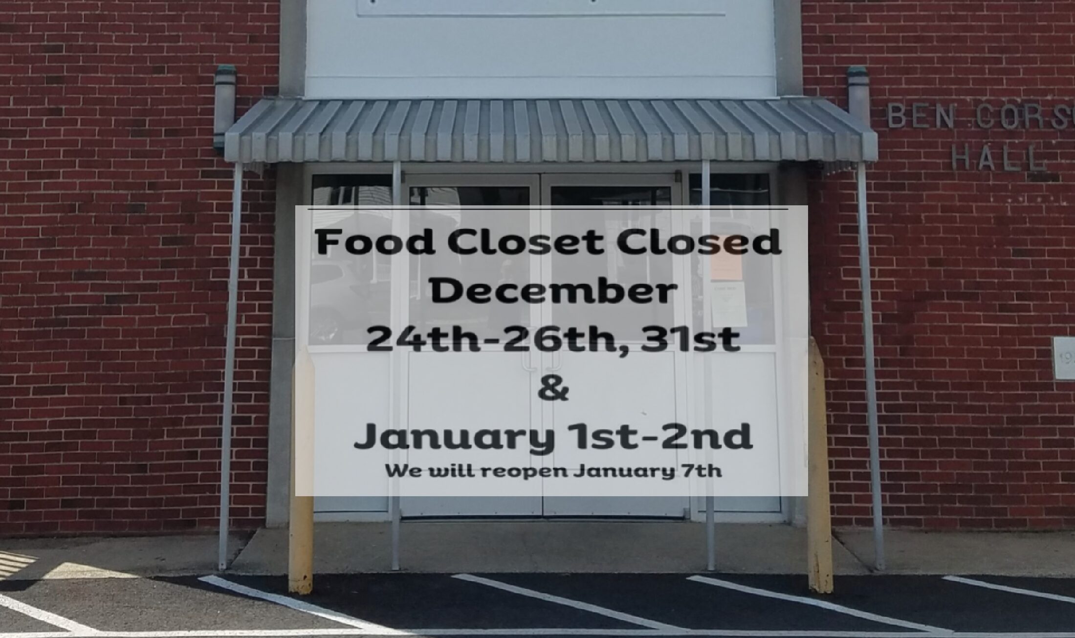 Food Closet Closed