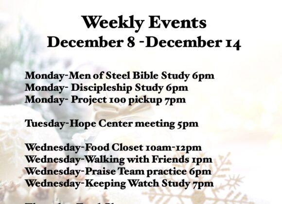weekly-events12-7.1 Weekly Events