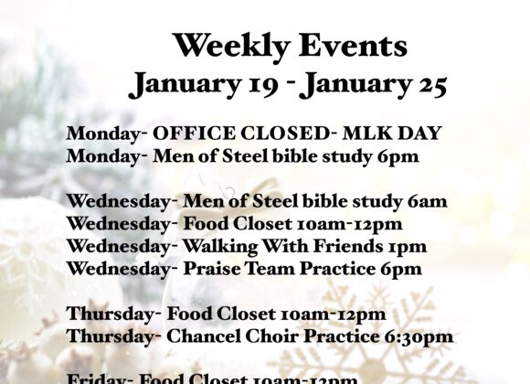 1weekly events-1-18a Weekly Events