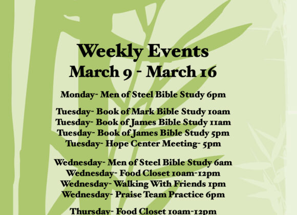 weekly events.1 Weekly Events