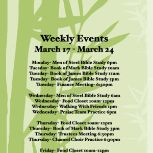 Weekly Events