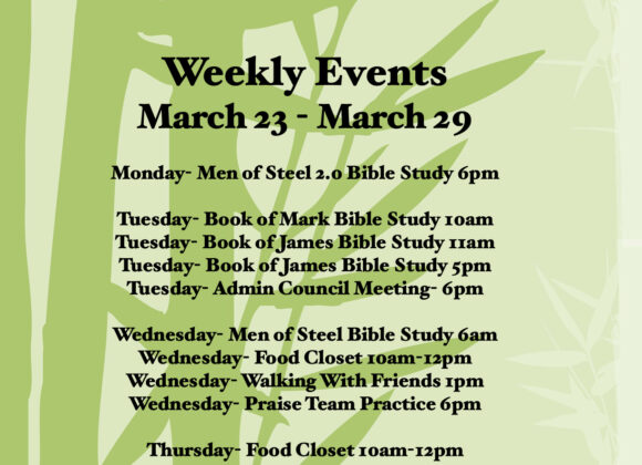 weekly events.1 Weekly Events