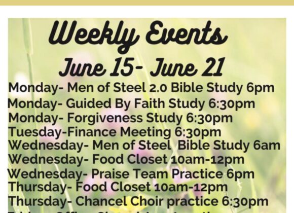 weekly events 6-14 Weekly Events