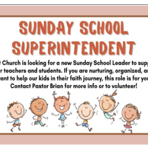 Sunday School Superintendent
