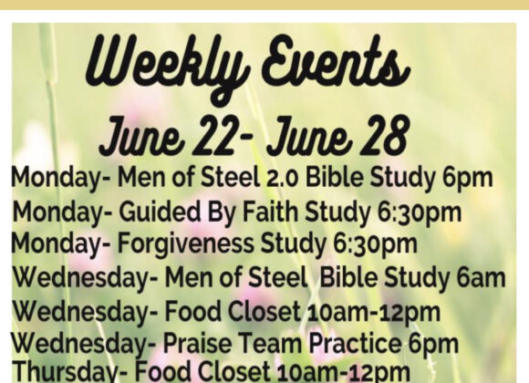 weekly events 6-22.1 Weekly Events