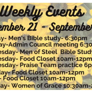 Weekly Events
